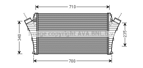 AVA QUALITY COOLING Kompressoriõhu radiaator OL4492